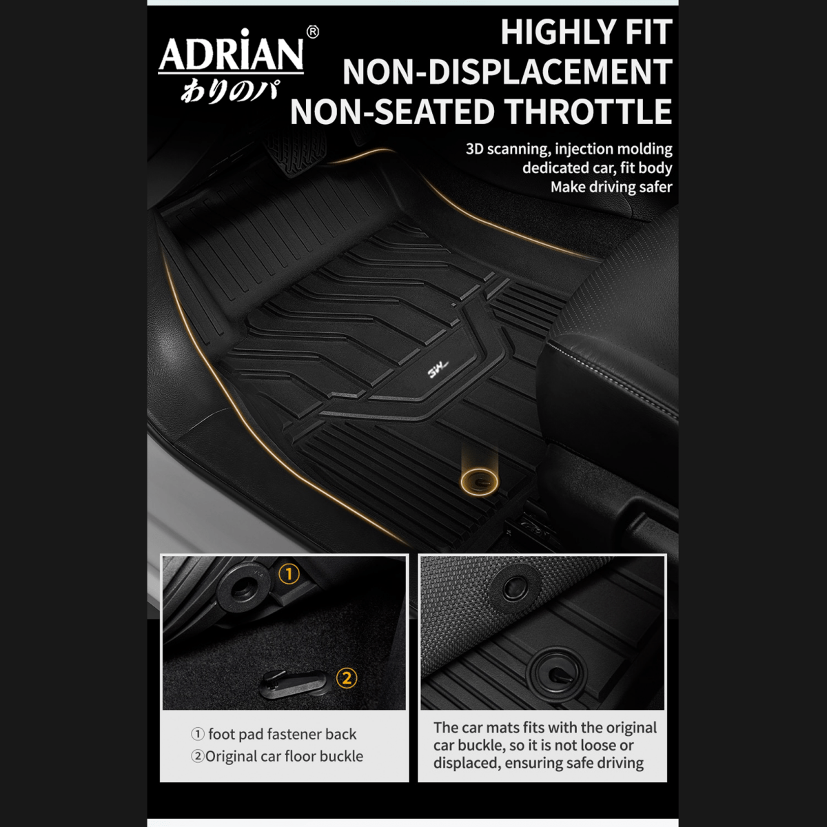 Nissan Altima 2019 - 2025 - Adrian Car Mats Pro Series - Adrian